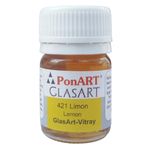 Ponart Glass Art 20 ml Limon Sarı Cam Boyası