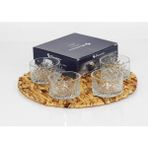 Ponçikhome Paşabahçe 4 Lü Kristal Çerezlik Seti