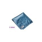 Ponitex (2 Adet) Polikur 3221 Aktif Mikrofiber Parlak Cam Temizlik Bezi 40x40 Cm. Mavi