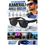 PONNA Yapay Zeka Destekli Kameralı Akıllı Gözlük 8MP Kamera ChatGPT Çeviri Ses Kayıt Özellikli