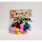 Ponpon 3lü Set - 001-Renkli