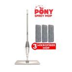 Pony 3'lü Krem Sprey Mikrofiber Mop