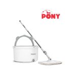 PONY BEYAZ TEMİZ & KİRLİ SUYU AYIRMA ÖZELLİĞİ OTOMATİK TEMİZLİK SETİ MOP PASPAS