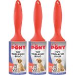 Pony Kedi Köpek Tüy Toplayıcı Rulo 3'lü Set