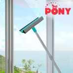 PONY TELESKOPİK SAPLI CAM SİLECEĞİ ÇEKÇEK
