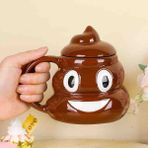 Poo Emoji Kupa Bardak – Eğlenceli ve Komik Tasarım, Seramik Kahve ve Çay Kupası, Ofis ve Ev Için Hediye, Emoji Temalı Büyük Boy Bardak - POO KAKA EMOJİ KUPA BARDAK