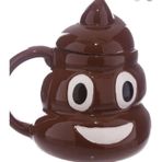 Poo Kaka Emoji Şekilli 3D Kupa Kapaklı
