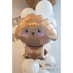Poodle Köpek Folyo Balon Köpek Şekilli Balon 60X54CM - Çok Renkli