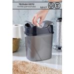 Poomy Gri-siyah Renkli 5,5 Litre Tezgah Üstü Yutan Çöp Kovası