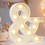 Pooqla Ampersand Sembolü Markiz Harf Işıkları Alfabe Işıklı Tabela Düğün Ev Parti Bar Dekorasyon ve