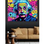 Pop Art Einstein Dekoratif Kanvas - Mdf Ahşap Tablo