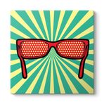 Pop Art Gözlük Tablosu 90 x 90