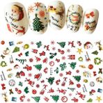 Pop Beauty Nail Art Tırnak Süsleme Sticker, Christmas(Yılbaşı), Tırnak Dövmesi, Tırnak Tattoo - Kırmızı