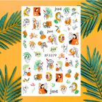 Pop Beauty Nail Art Tırnak Süsleme Sticker, Tırnak Dövmesi, Tırnak Tattoo - Turuncu