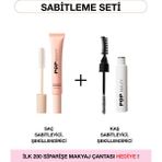 Pop Beauty Saç & Kaş Sabitleyici, Şekillendirici Set (Saç Pürüzsüzleştirici, Kaş Sabitleyici) - Beyaz