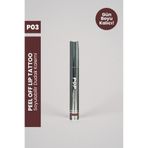 POP Beauty Soyulabilir Dudak Kalemi - Peel-Off Lip Tattoo, P03, KAHVERENGİ 8684415590321