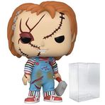 POP Bride of Chucky - Chucky Funko Vinil Figür (Uyumlu Kutu Koruyucu Kılıf ile birlikte), Çok Renkli, 9,5 cm