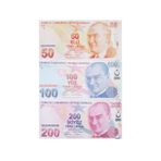 POP KONSOL 300 Adet Geçersiz Para 50 100 200 Türk Lirası Parti Şaka Düğün Parası Karışık TL PP192701
