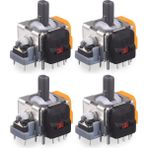 Pop Konsol 4 Adet Ps4 Hall Effect Analog Motor Ps4 Kol Joystick Tamiri Playstation 4 Yedek Parça - Turuncu