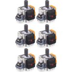 Pop Konsol 6 Adet Ps4 Hall Effect Analog Motor Ps4 Kol Joystick Tamiri Playstation 4 Yedek Parça - Turuncu