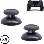 Pop Konsol 8 Adet Ps4 Analog Topuz Orjinal Yedek Parça Ps4 Topuz Thumb Stick V1 V2 Tüm Ps4 Kollara Uyumlu - Siyah