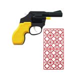 POP KONSOL Mantar Tabancası Çat Pat Kovboy Tabanca 18 KaPsül Mantar Sarı PS113704