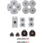 Pop Konsol PS4 Kol Tamir JDM JDS 001 011 İç Lastik Takımı TAM SET Silikon 1. KALİTE PS4 Yedek Parça Rubber Pad - Siyah