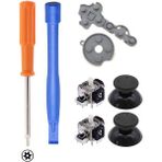 Pop Konsol Xbox 360 Analog Motor Topuz Iç Lastik T8 Tornavida Ayırıcı Tamir Seti 2+2 Siyah Yedek Parça