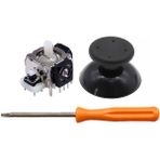Pop Konsol Xbox 360 Analog Motor Topuz T8 Tornavida Tamir Set 1+1 Siyah Xbox 360 Kol Tamir Yedek Parça