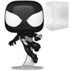 POP Marvel: Spider-Man Comics - Symbiote Spider-Man (Siyah Kostüm) Funko Vinil Figür (Uyumlu Kutu Koruyucu Kılıf ile birlikte), Çok Renkli, 9,5 cm