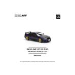 pop race 1 :64 Nissan Skyline GT-R R33 Midnight Purple Diecast Model Araba