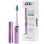 Pop Sonic Elektrikli Diş Fırçası (Ombre) - AAA Pilli Seyahat Diş Fırçaları | 2 Hız ve 15.000-30.000 Vuruş/Dakika, Dupont Naylon Kıllı (Ombre Mor) Çocuk Elektrikli Diş Fırçaları