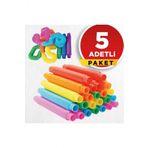 Pop Tubes Pop Tube Popit 5 Adet Esnek Tüp Boru Eğitici Duygusal Oyuncak