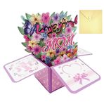 Pop Up Anneler Günü Kartı, Mutlu Anneler Günü Kartı Pop Up Çiçek Buketi Kartları, Annenin Doğum Günü İçin, Kızından Hediye, Oğul, Anne, Anne, Eş, Nan, Büyükanne, Teyze için Anneler Günü Hediyesi