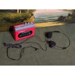 Popart 1980 Ler Stereo Walkman - Kulaklığı ile Birlikte Çalışır Durumda - Kırmızı Renk