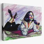 PopArt Gangster Kız Dekoratif Kanvas Tablo, Duvar Dekoru 3530