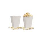 Popcorn Kutusu 8li Düz Beyaz