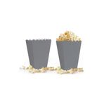 Popcorn Kutusu 8li -Düz Gümüş-