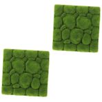 POPETPOP 2 Adet 30x30cm Yapay Yosun Duvar Paneli Yeşillik Yosun Yeşil Balkon Bahçe Çiti Için