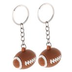 POPETPOP 2 Adet Mini Futbol Anahtarlıklar Spor Anahtarlıklar Çocuk Futbolu Parti Iyilik Çanta Takılar Erkek Sırt Çantası Anahtarlık Spor Topu Kolye Çekicilik Anahtarlık