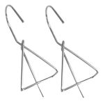 POPETPOP 2 Adet saksı asılı kanca bahçe hortumu makarası duvara ekici kancalar asılı bitkiler mutfak için tencere rafları asılı saksı rafları flower pot hanger Paslanmaz çelik Silver
