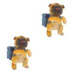 POPETPOP 2 Adet Saksı Köpek Yavrusu Kolye Karikatür Köpek Heykelcik Saksı Bitki Askısı Ev Köpeği Heykelcik Ev Köpeği Heykeli Flower Pot Hanger Reçine