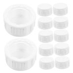 POPETPOP 20 Adet Pvc Boru Kapağı Boru Ucu Koruyucu Kapaklar Pvc Kapaklar Boru Durdurucu Boru Bağlantı Kapağı Değiştirilebilir Boru Tapası Kapağı Yağmurlama Kapağı Hortum Kelepçesi Beyaz
