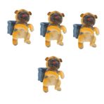 POPETPOP 4 Adet Saksı Köpek Yavrusu Kolye Ev Köpeği Heykelcik Reçine Saksı Köpek Flower Pot Hanger Ev Köpeği Heykeli Çiçek Ekici Heykelcik Askı Reçine