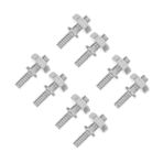 POPETPOP 4 Takım Zincir Testere Kılavuz Vidası Testere Yedek Parçaları Testere Yedek Fındık Budama Testeresi Taşınabilir Testere El Testere Mini Zincir Karbon Çelik Silver 2 Adet * 4