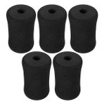 POPETPOP 5 Adet Fitness Köpük Kollu Tüpleri Pedi Makaralı Pedleri Silindir Değiştirme Tüpleri Kapakları Egzersiz Tezgahı Yastığı Yastık Bench Press Pedi Sünger Black