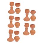 POPETPOP 5 Set Minyatür Saksı Saksı Küçük Küçük Flowerpot Toplu Köy Bitkileri Saksıları Çömlek Çiçek Saksısı Mini Etli Tencere Mini Kırmızı Çömlek Pot Brown Pişmiş Toprak 4 Adet*5
