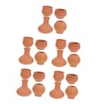POPETPOP 5 Takım Minyatür Saksı Bahçe Aksesuarları Minyatür Pişmiş Toprak Kaplar Minik Etli Saksılar Küçük Etli Tencere Mini Etli Saksı Küçük Flowerpot Toplu Mini Çömlek Brown 4 Adet * 5
