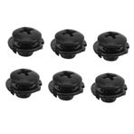 POPETPOP 6 Takım Roller Skates Buckwrap vidaları paten donanımı paten vidaları paten tokaları vida değiştirme kayak bağlayıcı tutucu Roller paten aksesuarları paten araçları çelik Black