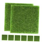POPETPOP Yapay Çim Çim Dış Mekan 8 Adet 15cmx15cm Yosun Levha Bahçe Dekoru Sahte Çim Halı Çim Çim Halı Sahte Çim Patio